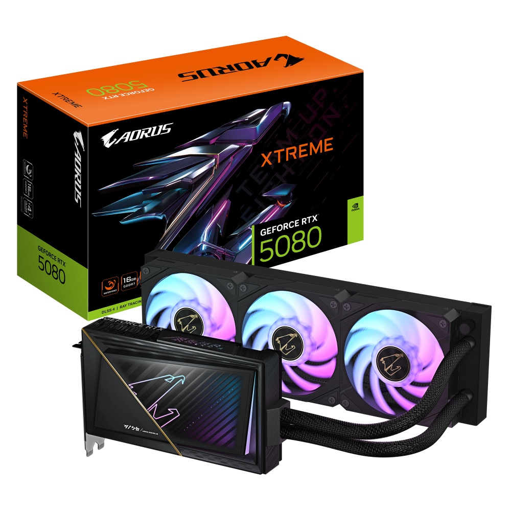 Tarjeta de Video AORUS NVIDIA GeForce RTX 5080 Xtreme Waterforce, 16GB 256-bit GDDR7, PCI Express x16 5.0