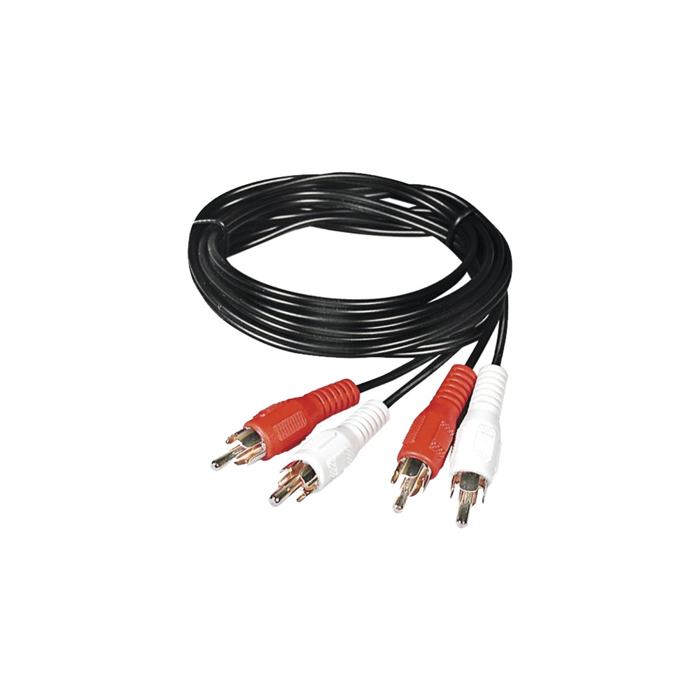 Cable rca macho a macho de 1 metro de longitud, para aplicaciones de audio y video optimizado para hd 