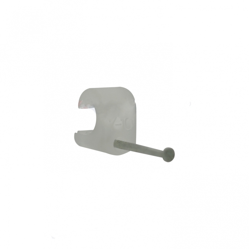 Grapa para cable redondo de 7mm color transparente (100pzs) (3103-00100)