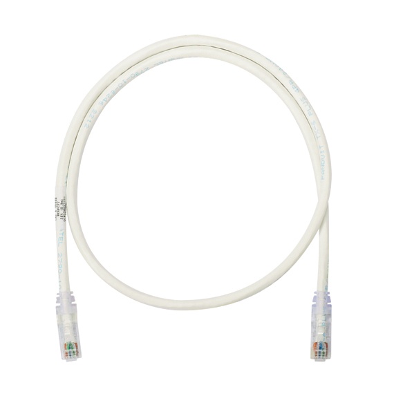 Cable de parcheo utp categoría 6, con plug modular en cada extremo - 1.5 m. - blanco mate