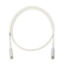 Cable de parcheo utp categoría 6, con plug modular en cada extremo - 1.5 m. - blanco mate