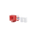 Módulo jack keystone cat5e con terminación 110 (punchdown) para faceplate - color rojo