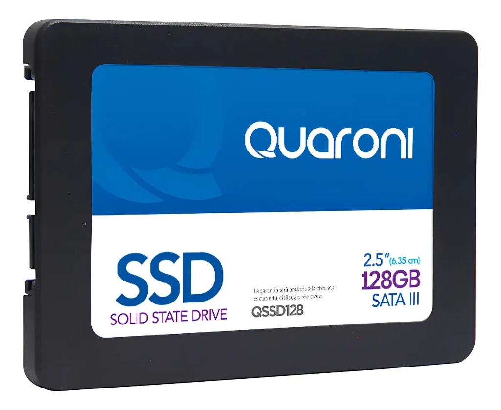 SSD Quaroni QSSD128-Z, 128GB, 2.5", 450MB/s Escritura, 530 MB/s Lectura, SATA III