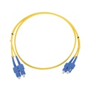Jumper de fibra óptica monomodo sc/sc duplex de 1 metro 