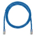 Cable de parcheo utp categoría 5e, con plug modular en cada extremo - 1.5 m. - azul