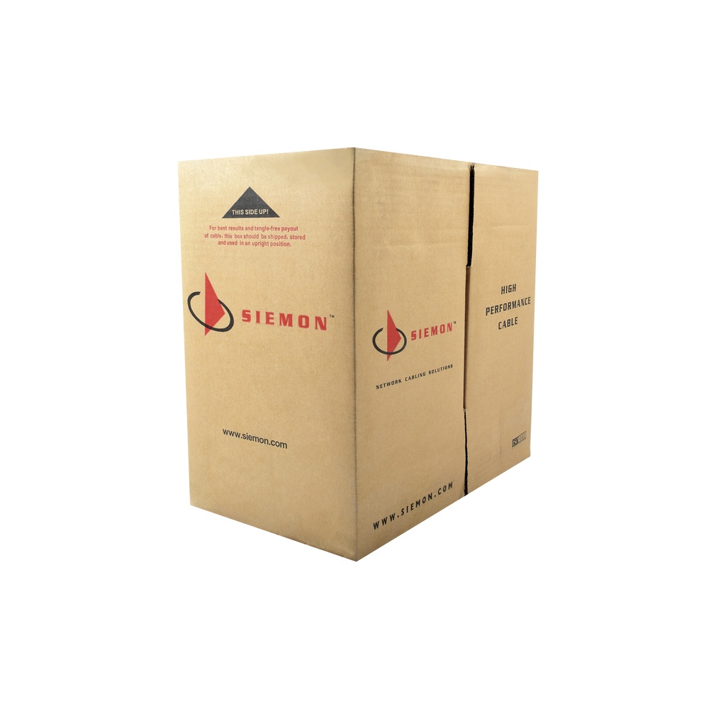 Bobina de cable utp reelex, de 4 pares, desempeño cat6, pvc (cm), color gris, 24 awg, 305m