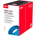 Bobina De Cable UTP Cat6 Dahua DH-PFM920I-6UN-C 100% Cobre Uso Interior 305 Metros Ideal para Redes y Video Certificado CPR Eca