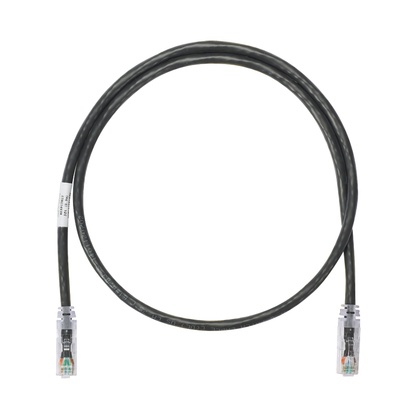 Cable de parcheo utp categoría 6, con plug modular en cada extremo - 1 m. - negro