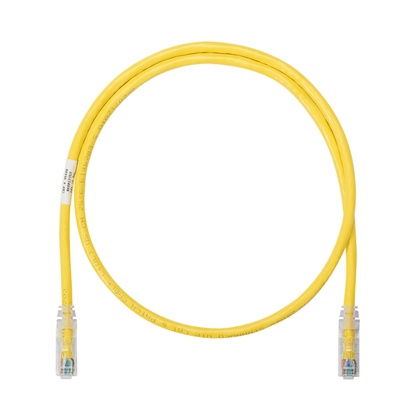 Cable de parcheo utp categoría 6, con plug modular en cada extremo - 1 m. - amarillo