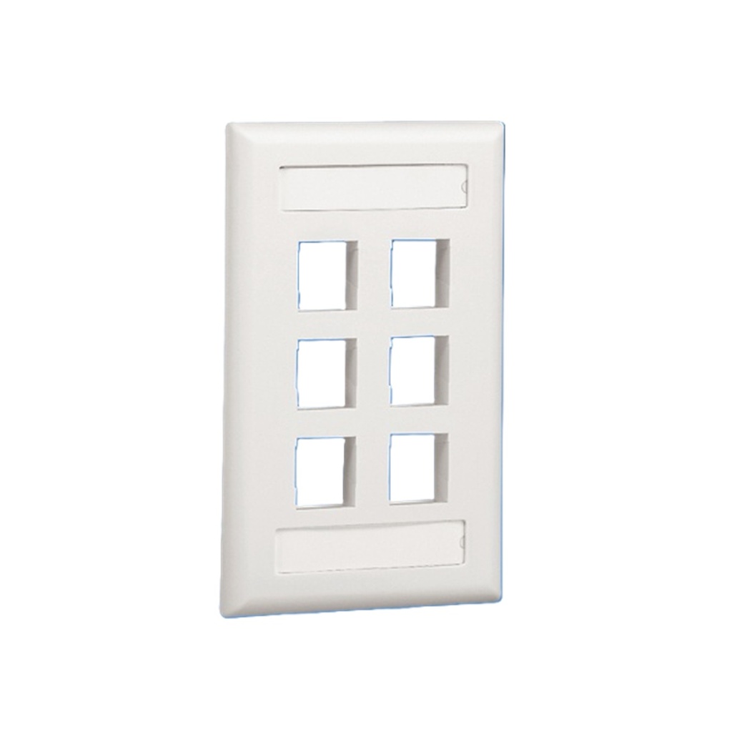 Placa de Pared Vertical Panduit NK6FIWY 6 Puertos Netkey