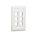 Placa de Pared Vertical Panduit NK6FIWY 6 Puertos Netkey
