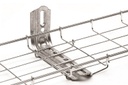 Ménsula omega tipo l inteligente, 210mm de ancho, con acabado electro zinc