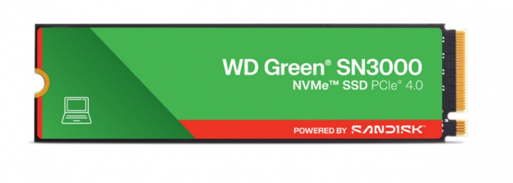 SSD WD SN3000 NVMe, 1TB, M.2, 4200 MB/s Escritura, 5000 MB/s Lectura, PCI Express 4.0
