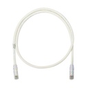 Cable de parcheo utp categoría 6, con plug modular en cada extremo - 6 m. - blanco mate