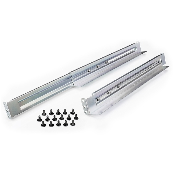 Kit de rieles para racks de 4 postes, para ups de 1 a 3 ur, profundidad ajustable, soporte de peso de 104.78 kg