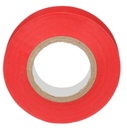 Cinta eléctrica para aislar, de pvc, uso general, grosor de 0.18mm (7 mil), ancho de 19mm, y 20.12m de largo, color rojo
