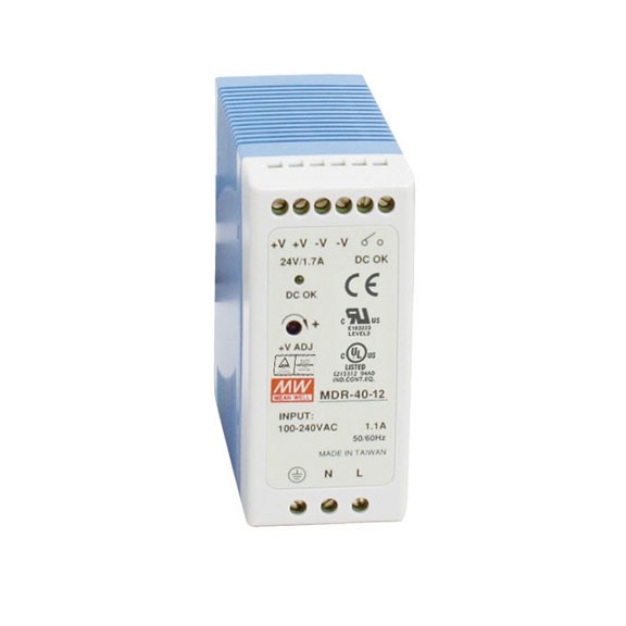 Fuente de poder industrial riel din 12vcd, 40w