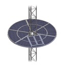 Sistema anti escala tipo sombrilla para torre stz30g. galvanizada por inmersión en caliente.