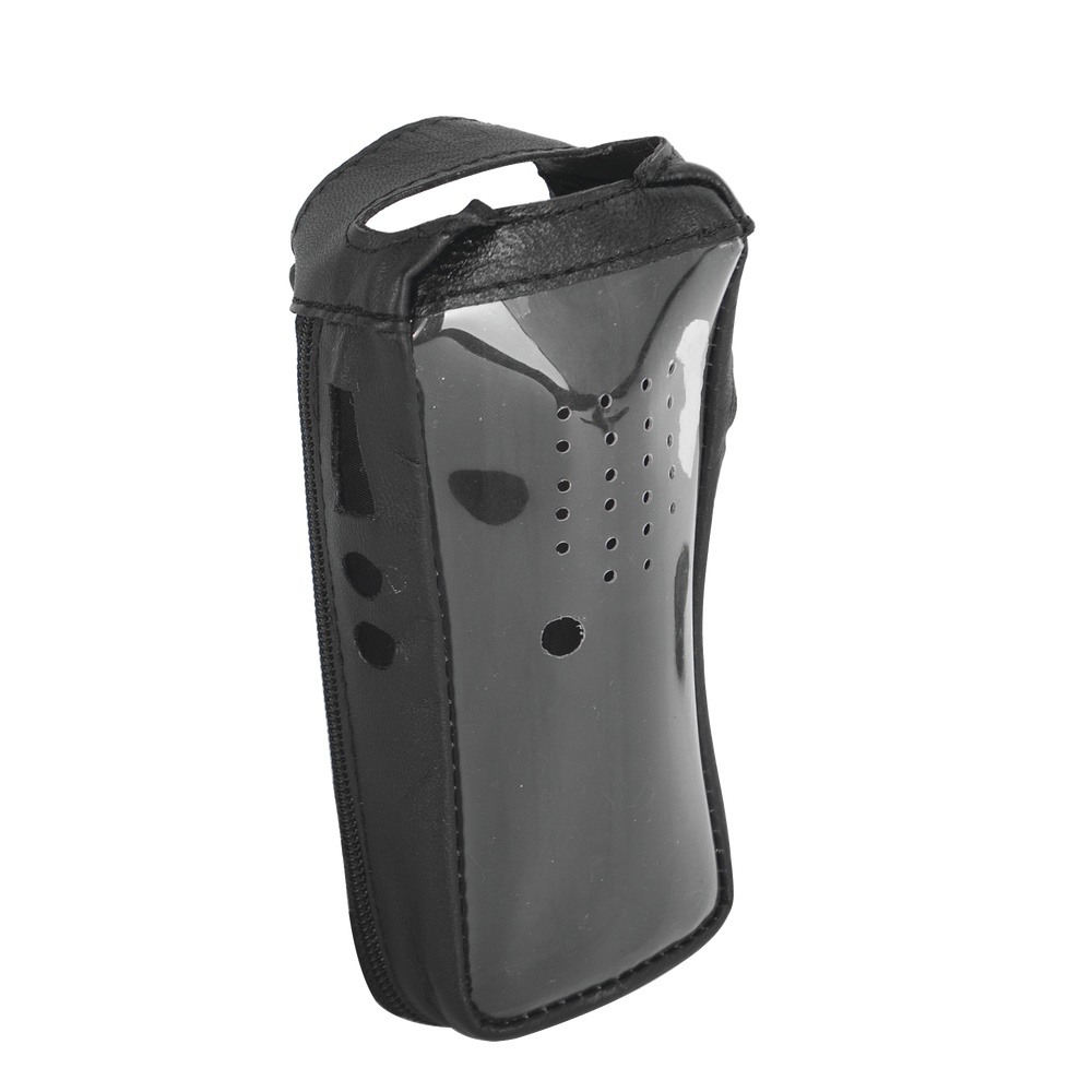 Funda reforzada de piel con visor frontal transparente en tk-2202, tk-2212, tk-2302, tk-2402, nx-240, tkd-240.