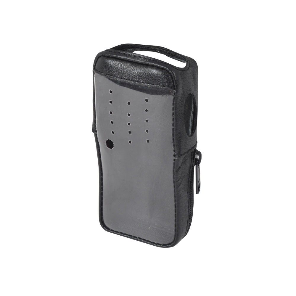 Funda de piel reforzada, versión 2 de fácil acceso y cubierta frontal de plástico transparente para los radios tk-2000kv2, tk-30