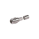 Conector n hembra plegable con pin cautivo para cables rg8