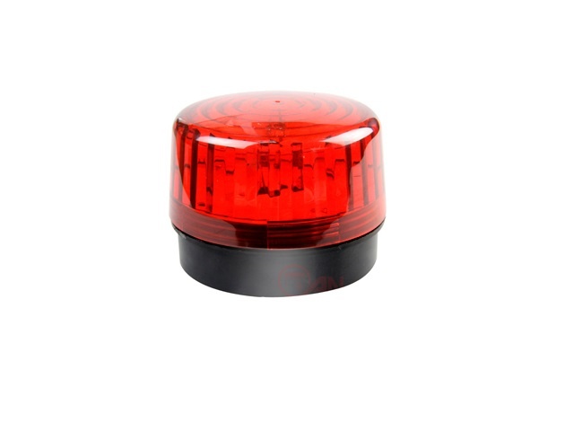 Estrobo color rojo paamon pam-led2 ultra potente con leds individuales/ alámbrico/ material abs de alto impacto/ destello 90xmin