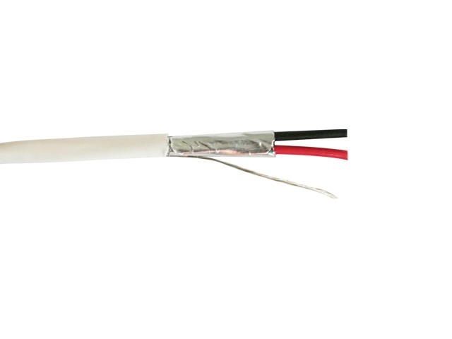 Cable de audio comercial y de seguridad belden 5200fe 009100 forro pvc blanco cmr riser 2c/16awg 2 conductores calibre 16 awg mu
