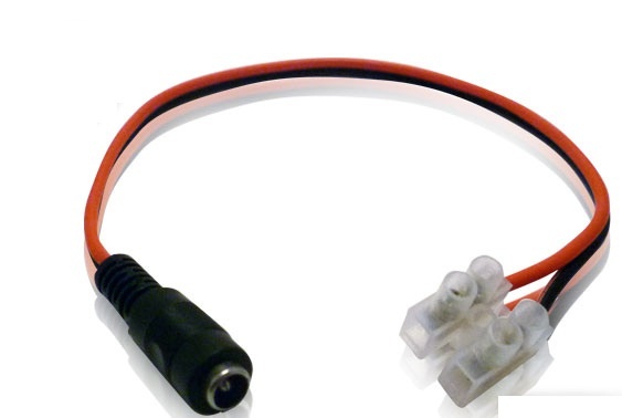 Conector pigtail extra largo hembra meriva technology pigtail c-hembra / conexión de corriente para cámaras analógicas hd / pola