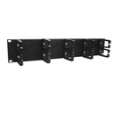 Organizados horizontal frontal para rack enson ens-cmr24 2ur con peines de policarbonato para mayor proteccion y mejor acceso cu