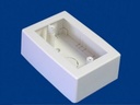 Caja plastica tmk s1 thorsman 7902-02001 color blanco de pvc auto extinguible  con fondo, incluye  taquete y pija para su fijaci