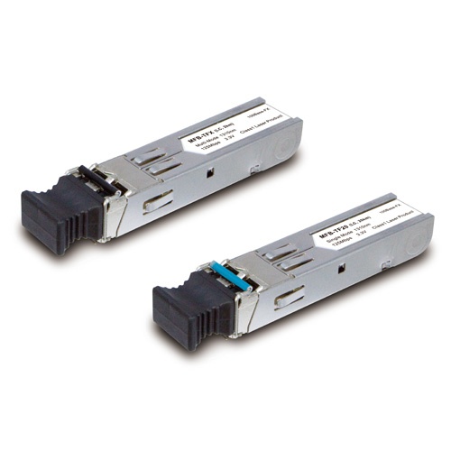 Transceptor de fibra optica multimodo sfp / 10/100 mbps / planet mfb-fx / conector lc / longitud de onda 1310nm / 2 kilómetros