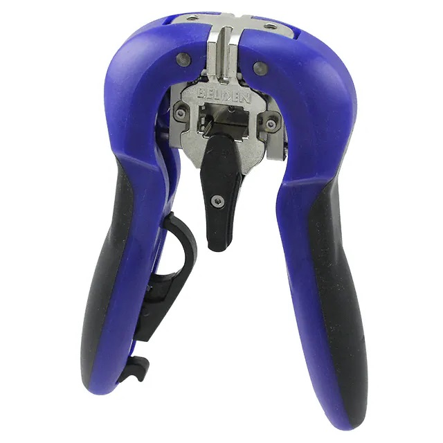 Herramienta de Terminación Revconnect Belden RVUTT01 Para Jacks y Plugs RJ45 CAT6A CAT6 CAT5E con Pelacable Azul