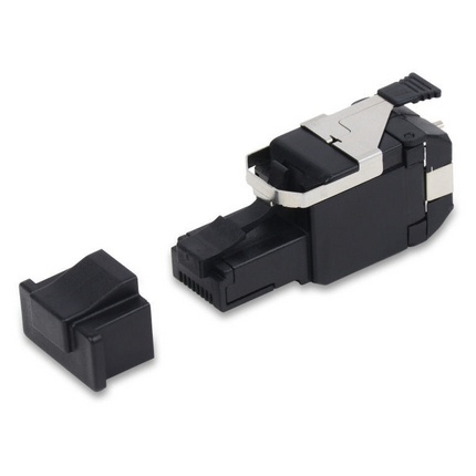 Conector plug belden rvafpubk-s1 rj45 10gx cat 6a t568 a/b negro