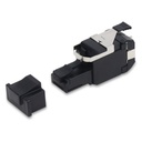 Conector plug belden rvafpubk-s1 rj45 10gx cat 6a t568 a/b negro