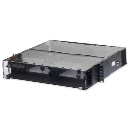 Panel de conexion fiberexpress belden ecx-02u p/ 4 cassettes 2u