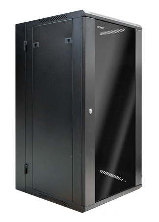 Gabinete de piso/pared enson ens-rkgu22pro 22u puerta frontal de cristal templado con cerradura de seguridad puerta trasera abat
