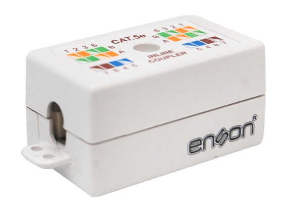 Cople utp enson epro-incop5e hilo a hilo cat5e ideal para unir de dos segmentos de cable utp sin terminar, requiere rematadora