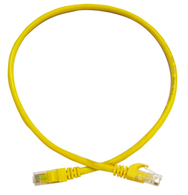 Patchcord utp enson p6006y serie pro 100-ii 100% cobre color amarillo 60cm para mejor identificacion de soluciones en racks y ga
