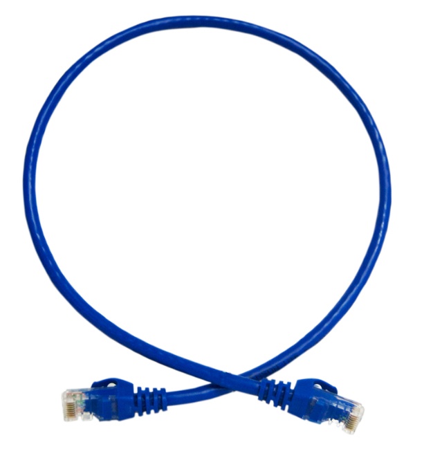 Patchcord utp enson p6006l serie pro 100-ii 100% cobre color azul 60cm para mejor identificacion de soluciones en racks y gabine
