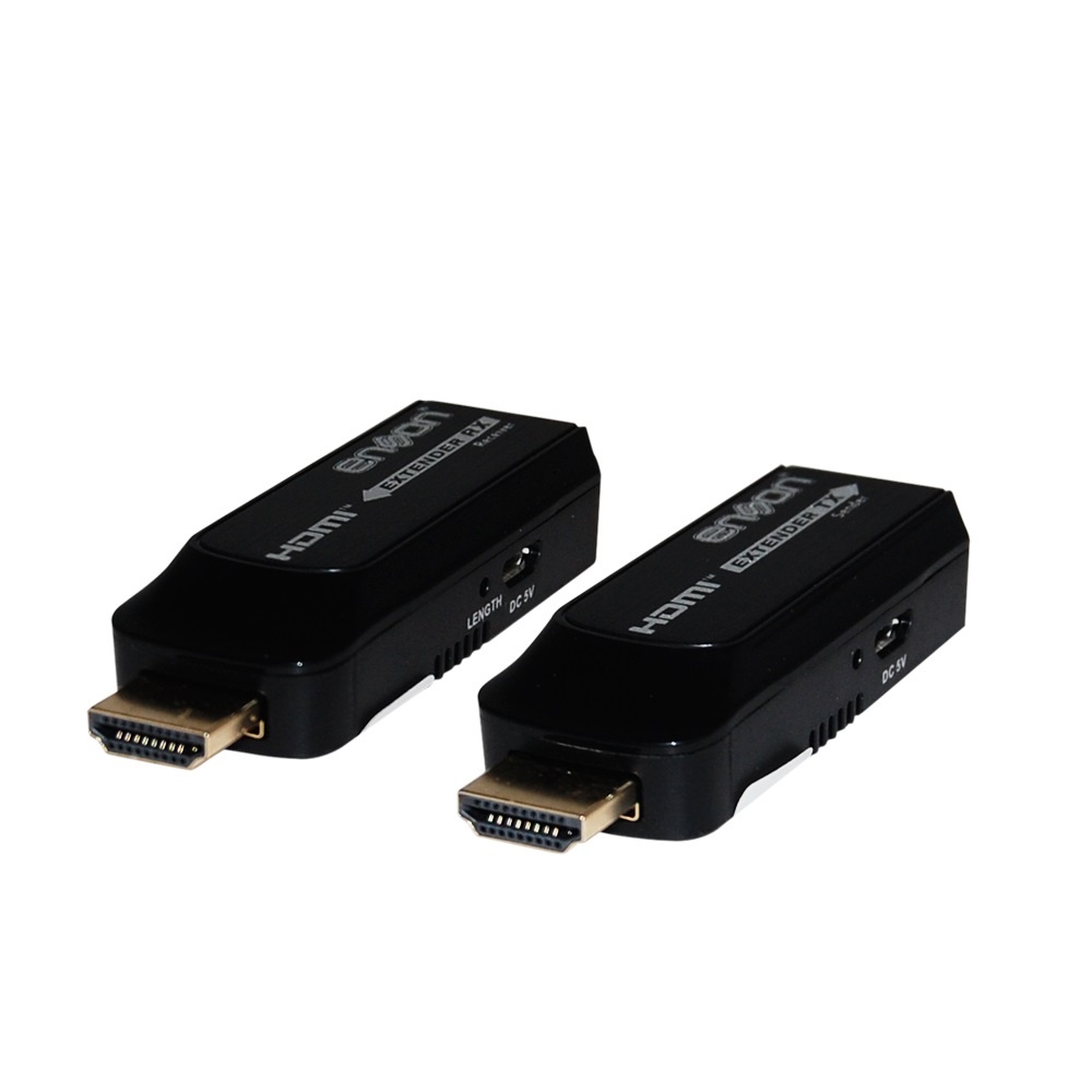 Extensor hdmi enson ens-hdmie50 hasta 50mts de transmision full hd 1080p@60hz por cable utp cat6/cat6a/cat7 diseño minimalista