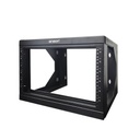 Rack pared enson ens-rkgo6u 6ur preparado para anclaje en pared ur marcadas marco de rack abatible postes para tornillo 12-24 5/