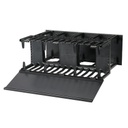 Organizador de cables horizontal netmanager, doble (frontal y posterior), para rack de 19in, 4ur