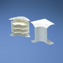 Esquinero interior, para uso con canaleta t70, material pvc rígido, color blanco mate