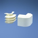 Esquinero exterior, para uso con canaleta t70, material pvc rígido, color blanco mate