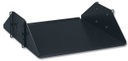 Charola doble para soportar equipo en racks de 432 mm de profundidad, de 19in, 3ur, color negro