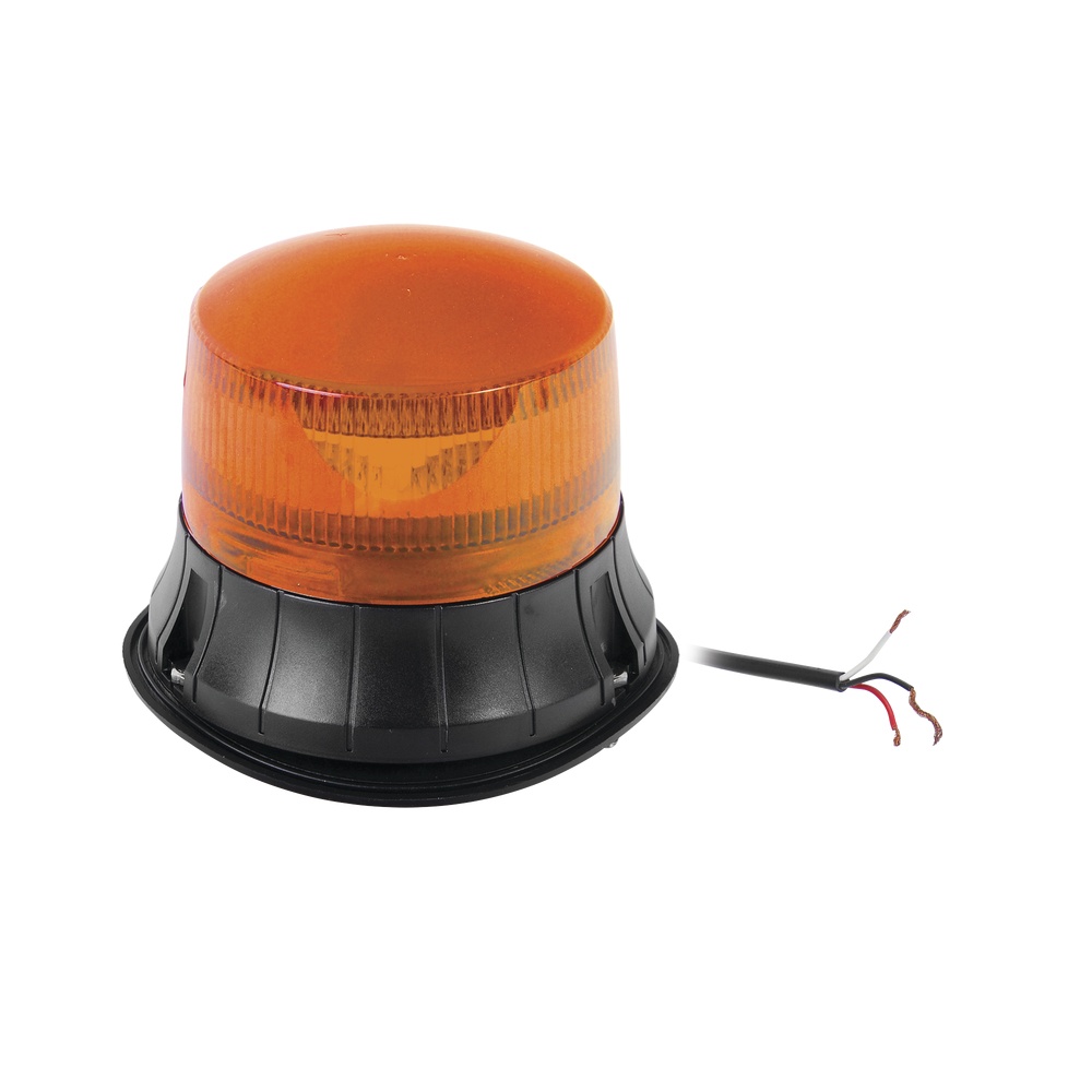 Burbuja led giratoria de color ámbar, 9 leds, montaje permanente