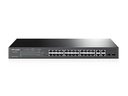 Switch TP-Link Fast Ethernet JetStream TL-SL2428P 24 Puertos 10/100Mbps + 2 Puertos 10/100/1000Mbps + 2 Puertos SFP 12.8Gbit/s