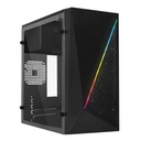 Gabinete Acteck Kioto GC460 RGB Micro ATX Fuente de 500W Color Negro
