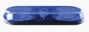 Mini barra de luces serie x606 con 18 led, color azul y montaje permanente 