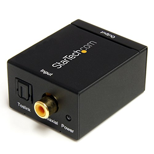 Adaptador convertidor audio digital coax spdif toslink a rca.